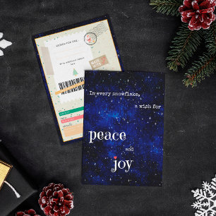 Paz e Alegria Bilhete de Natal Cupom de Presente F