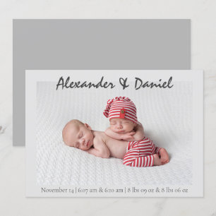 Paz e Joy   Anúncio de Nascimento dos Twin Boys