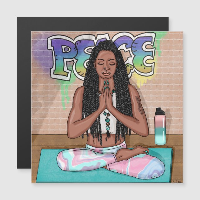 Paz e Meditação de Arte Urbana (Frente/Verso)