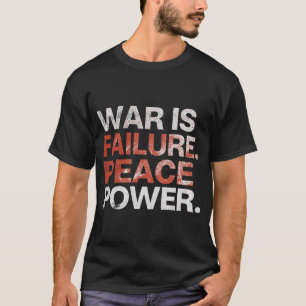 Paz é Poder – Camiseta de Tipografia Anti Guerra M