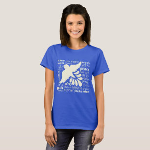 PAZ em muitas camisas & jaquetas das línguas