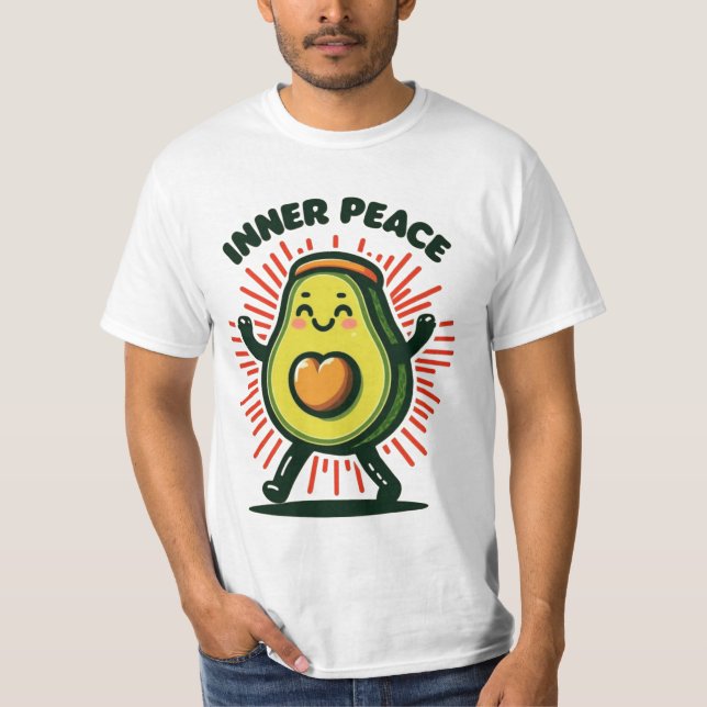 "Paz interior" Engraçado Camisa Yoga Engraçado (Frente)
