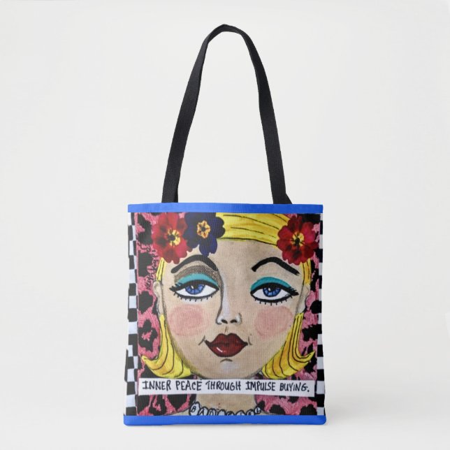 Paz interna do saco de bolsa com a compra de (Frente)