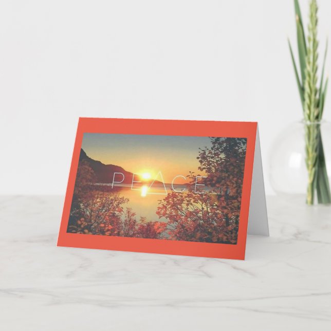 PAZ, JOY, AMOR E Cartão de Ressor (Frente)