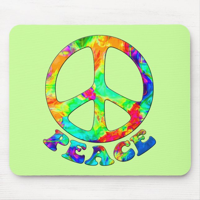 Paz Mousepad da piscina do arco-íris (Frente)