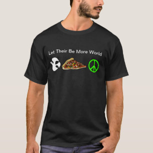 Paz Mundial e Pizza T-shirt
