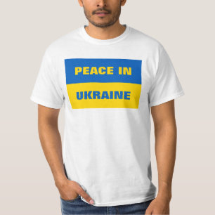 PAZ NA Camisa T UCRÂNIA