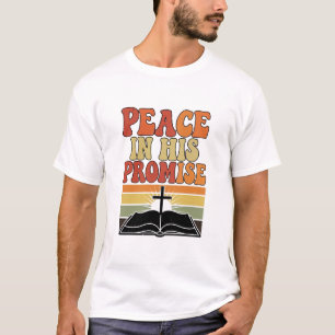 "Paz na Sua Promessa" Camiseta Cristã