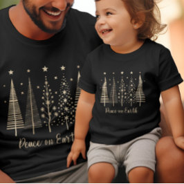 Paz na Terra Camisa Minimalista do Natal