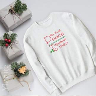 Paz na Terra Camiseta de Natal de Boa Vontade