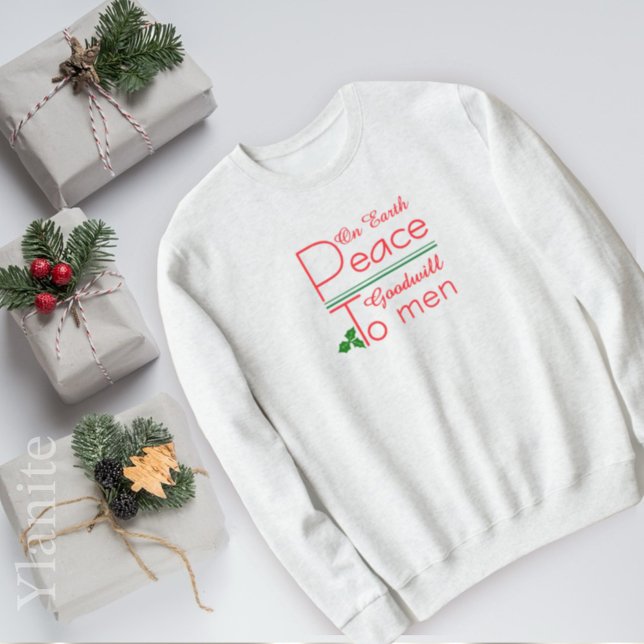 Paz na Terra Camiseta de Natal de Boa Vontade (Criador carregado)