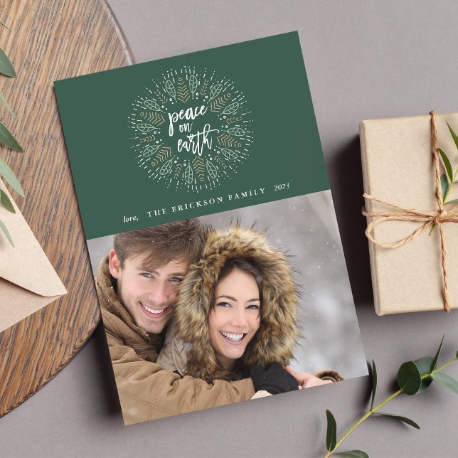 Paz na Terra | Cartão com fotos de férias (Criador carregado)