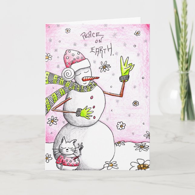 Paz na terra - cartão para uma causa (Frente)