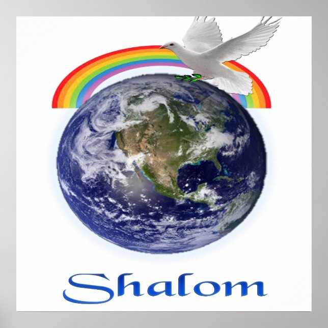 Paz na Terra Shalom Poster (Frente)