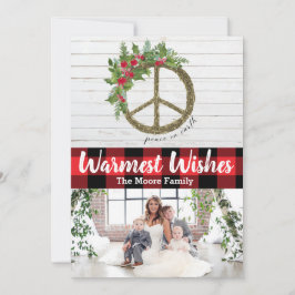 Paz no Cartões de foto de Natal da Terra