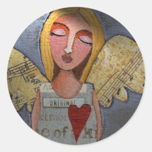 Paz no Earth Angel - Etiquetas de Natal