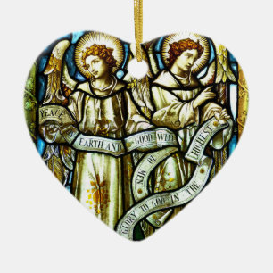 Paz no Enfeites de natal dos Anjos da Terra