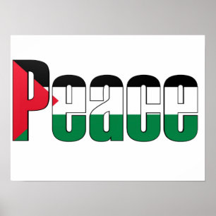 Paz no poster de Palestina