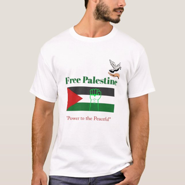 Paz para a Palestina - Camiseta Ativista (Frente)