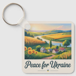 Paz para a Ucrânia. chaveiro