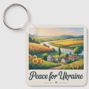 Paz para a Ucrânia. chaveiro