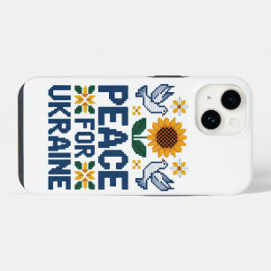 Paz para a Ucrânia Pixel Arte Folclórica