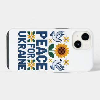 Paz para a Ucrânia Pixel Arte Folclórica