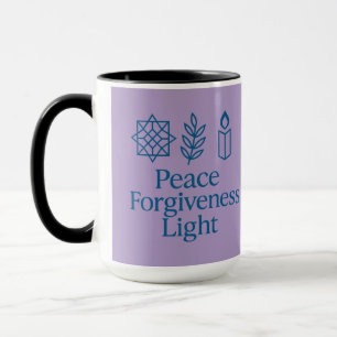 Paz Perdão Lâmpada   Xícara de café espiritual