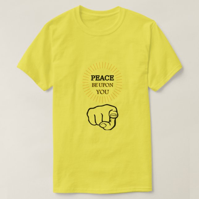 Paz Seja Sobre Você, Camiseta (Frente do Design)