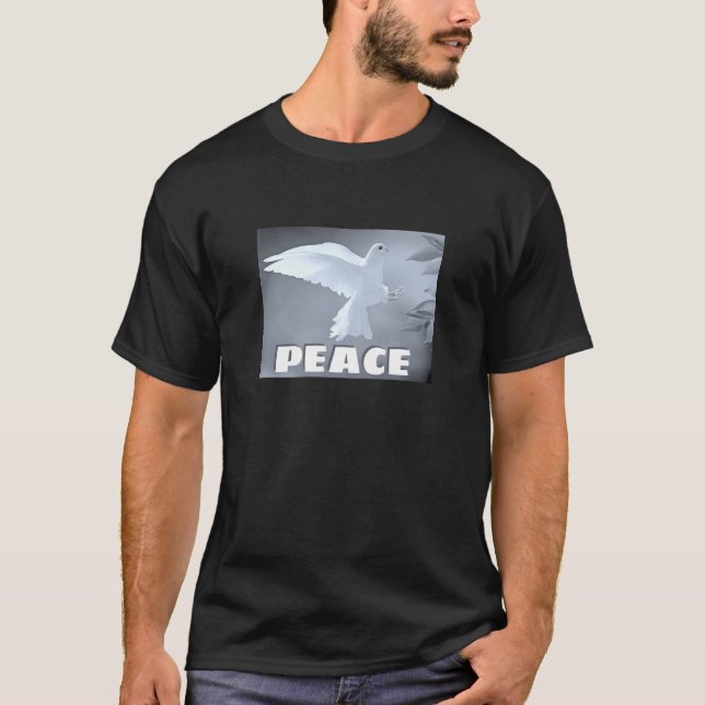 Paz - T-Shirt (escuro) (Frente)
