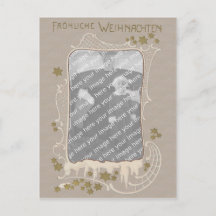 PC alemão do cartão de Natal do quadro da foto de