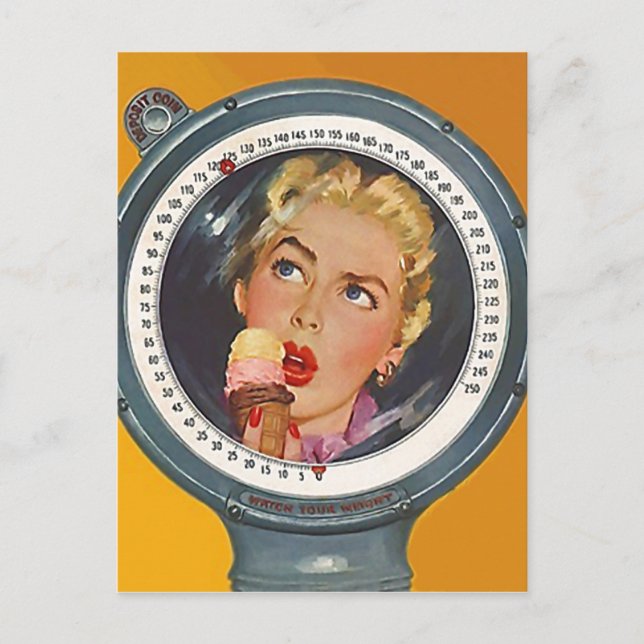 PC da definição do peso do ano novo do cartão do (Frente)