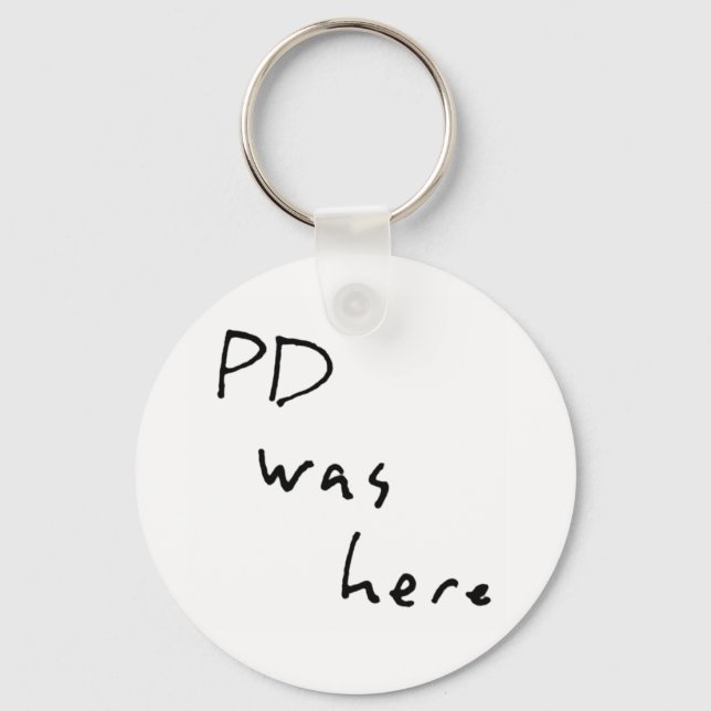 "PD estava aqui" Chaveiro (Frente)