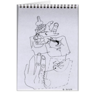 PDD 8 Pequenos Desenhos Fracos Cartão Veux de Main