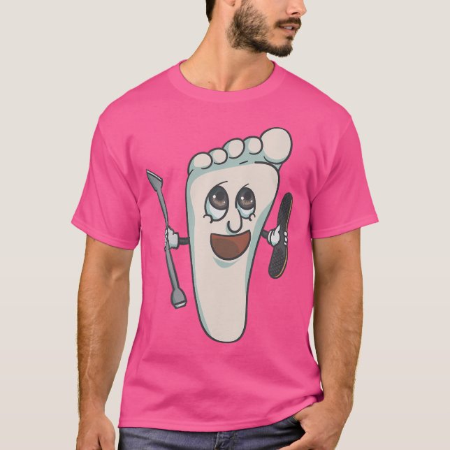 Pé Doutor Podiatrista Camisa Podiatria Medicina (Frente)
