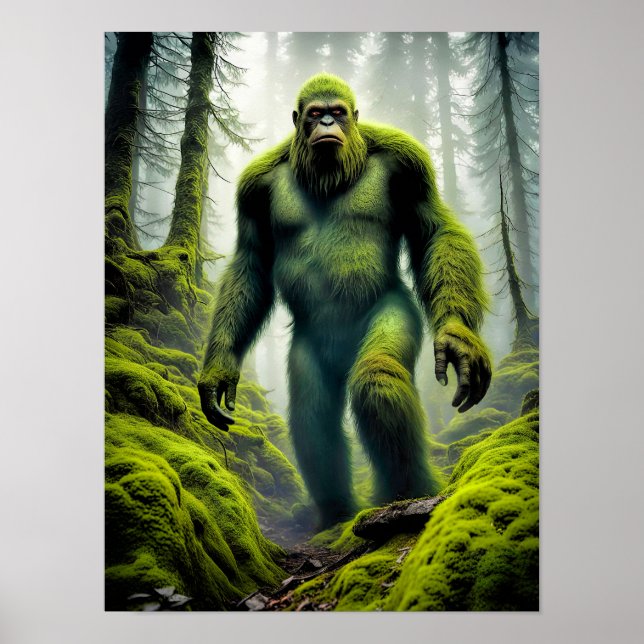 Pé Grande, A Máquina Verde - 12 x 16 Poster (Frente)