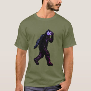 Pé Grande com Câmera - Camiseta Divertida de Selfi