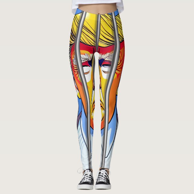 Pé na prisão com leggings All-Over-Impressão (Frente)