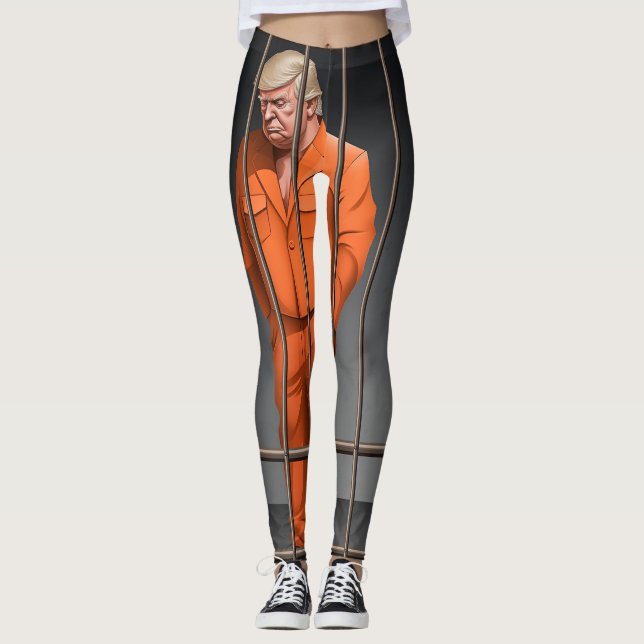Pé na prisão com leggings All-Over-Impressão (Frente)