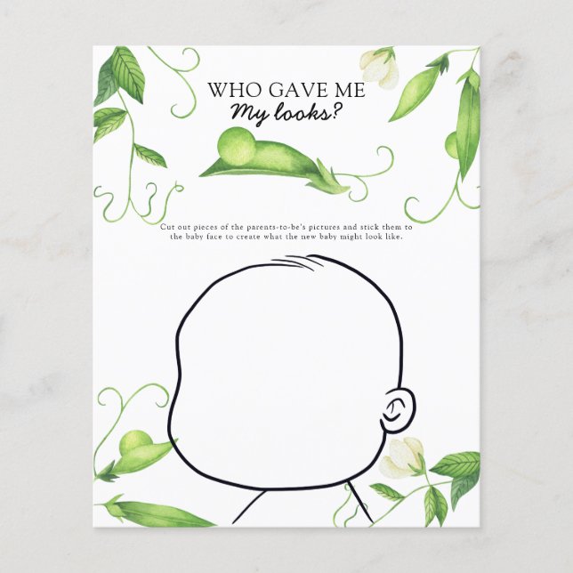 Pea chá de fraldas - Quem me deu meu jogo de aparê (Frente)