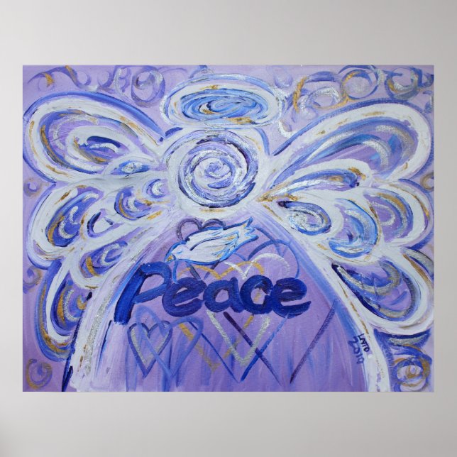 Peace Angel Art Poster (Frente)