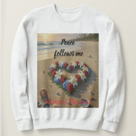Peace Follows Me Beautiful Beach Floral T-Shirt