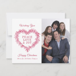 Peace Love alegria red mistoofote do coração Natal