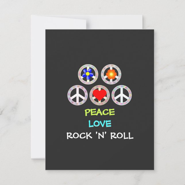 Peace, Love and Rock 'n' Roll, (Frente)