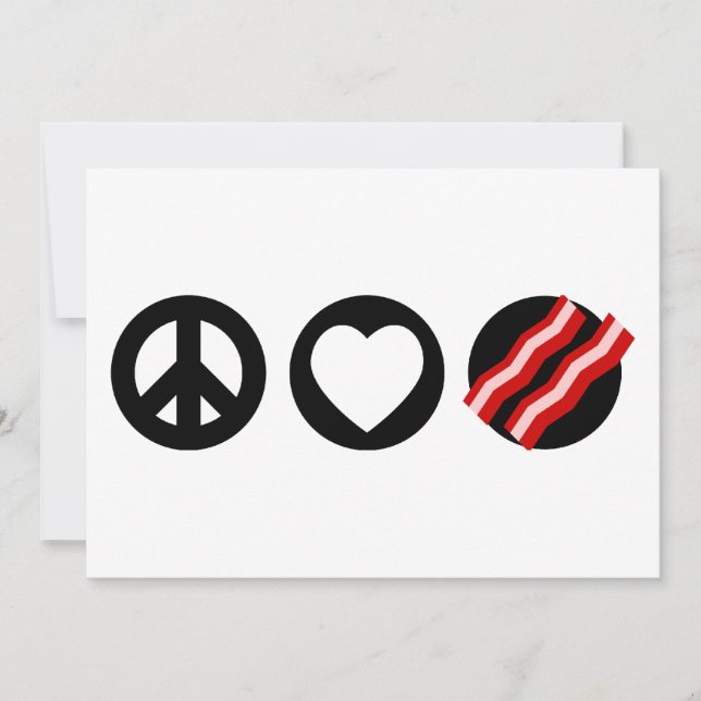 Peace Love Bacon (Frente)
