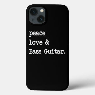 Peace Love & Bass Guitar Musico Guitaris