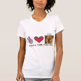 Peace Love Chow Chows Dog Lover T-Shirt