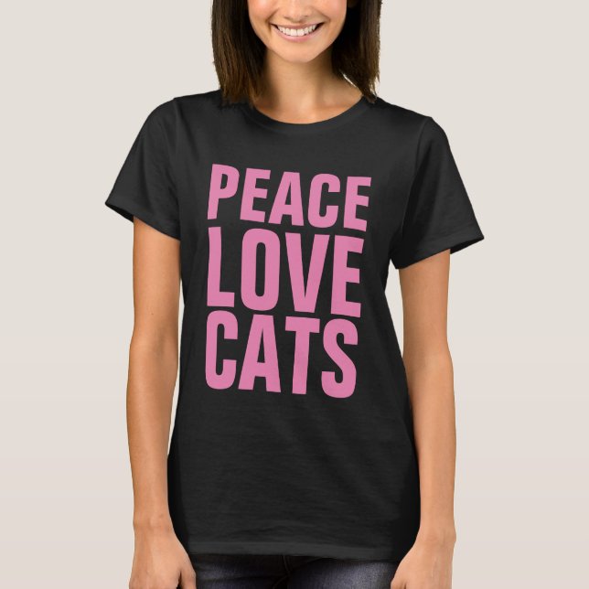 PEACE LOVE GATOS T-shirts (Frente)