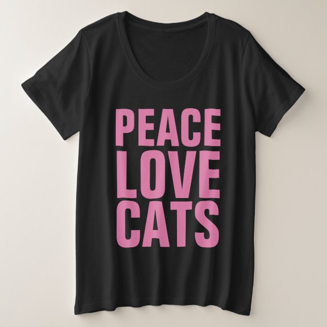 PEACE LOVE GATOS T-shirts (Frente do Design)