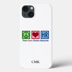 Peace Love HR Cujo Monograma de Recursos Humanos